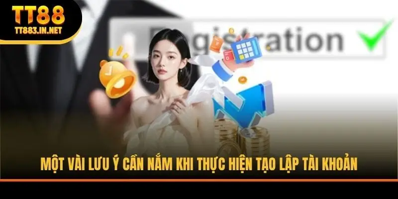 Một vài lưu ý cần nắm khi thực hiện tạo lập tài khoản